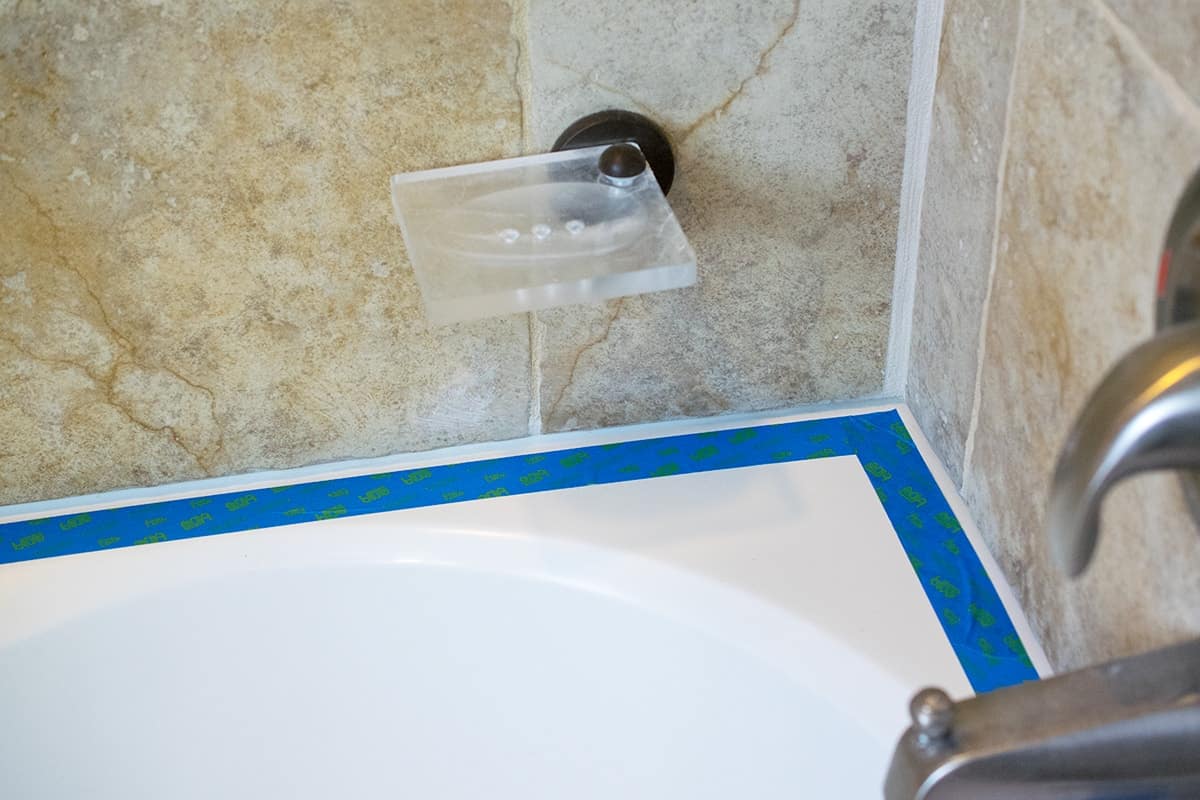 bathtub caulking